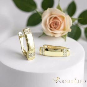 Orecchino GOLDFILLED antiallergico 19mm colore 18K