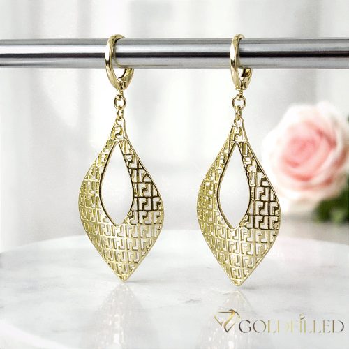 Orecchini GOLDFILLED antiallergici 52mm colore 14K
