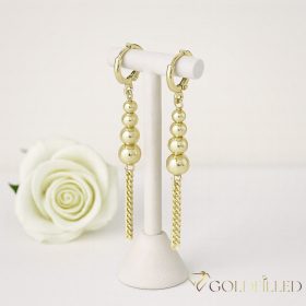 Orecchini GOLDFILLED antiallergici 50mm colore 14K