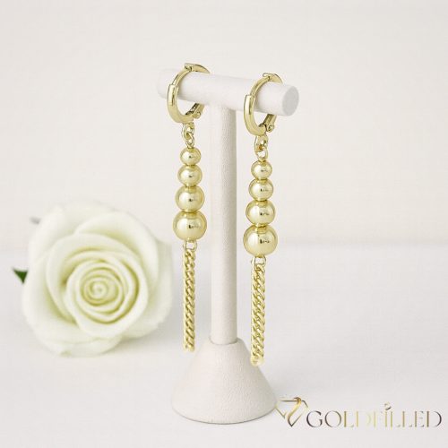 Orecchini GOLDFILLED antiallergici 50mm colore 14K