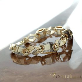   Bracciale GOLDFILLED antiallergico 24cm /11 mm colore multicolore