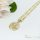 Collana GOLDFILLED antiallergica 50cm / 4mm + pendente dello scorpione colore 14K