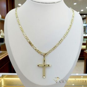   Collana GOLDFILLED antiallergica 45cm/4mm + Pendente colore 14K