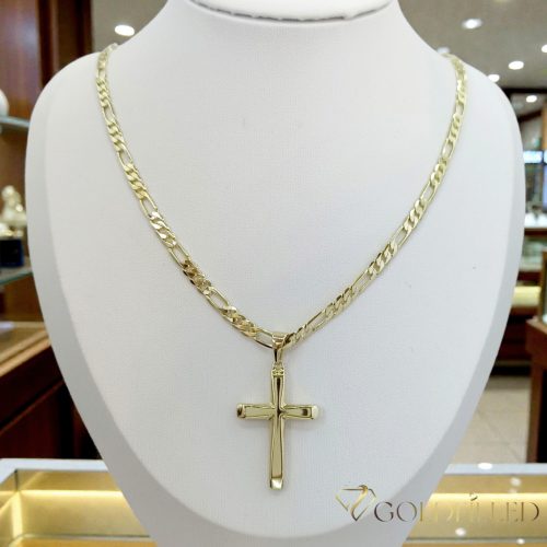 Collana GOLDFILLED antiallergica 45cm/4mm + Pendente colore 14K