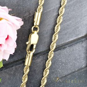   Collana GOLDFILLED antiallergica 45cm lunga e 3mm larga colore 14K