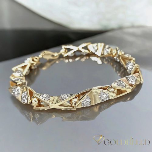 Bracciale GOLDFILLED antiallergico 24cm /11 mm colore multicolore