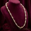 Collana GOLDFILLED antiallergica Luxury Barakka 70cm lunga e 8mm larga (75g ) colore 14K multicolore