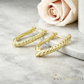 Orecchino GOLDFILLED antiallergico 25 mm colore 14K