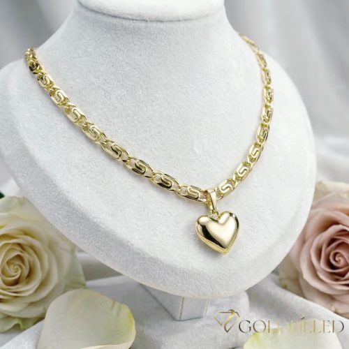 Collana GOLDFILLED antiallergica 50cm/5,2mm + Pendente colore 14K