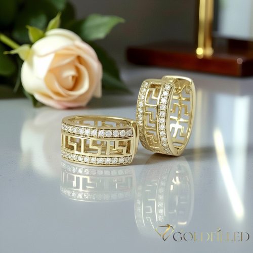 Orecchino GOLDFILLED antiallergico 19mm colore 18K