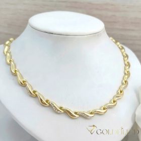   Collana GOLDFILLED antiallergica esclusiva in diverse dimensioni 7 mm  colore 14K