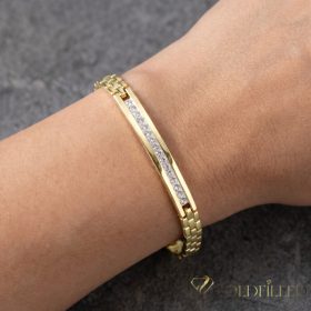 Bracciale GOLDFILLED antiallergico 19cm/6mm colore 14K