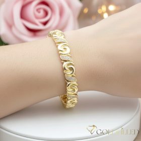 Bracciale GOLDFILLED antiallergico 19cm/9mm colore 14K