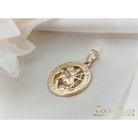   Orecchino GOLDFILLED antiallergico con pendente 28mm colore 18K
