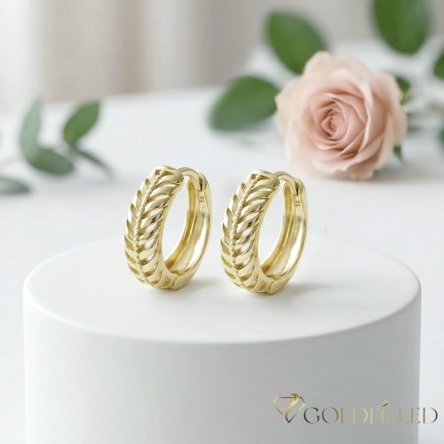 Orecchino GOLDFILLED antiallergico 17 mm colore 14K
