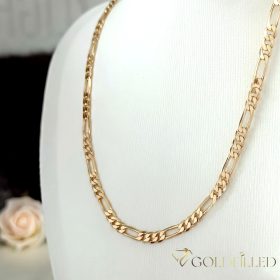   Collana "Figaro" GOLDFILLED antiallergica  in diverse dimensioni 4 mm  colore 18K