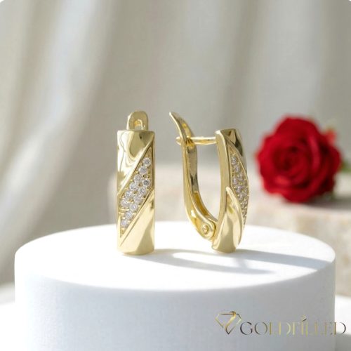 Orecchino GOLDFILLED antiallergico 17 mm colore 14K