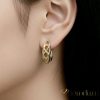 Orecchino GOLDFILLED antiallergico 19mm colore 18K