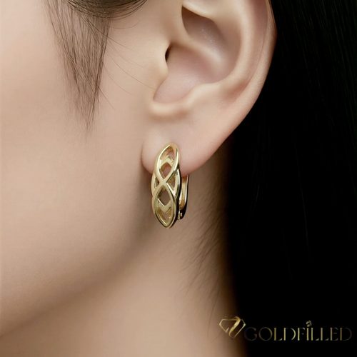 Orecchino GOLDFILLED antiallergico 19mm colore 18K