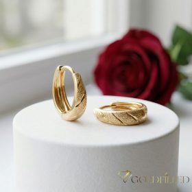 Orecchino GOLDFILLED antiallergico 14mm colore 18K 