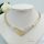 Collana GOLDFILLED antiallergica 45 cm/6-16 mm colore 14 K multicolore