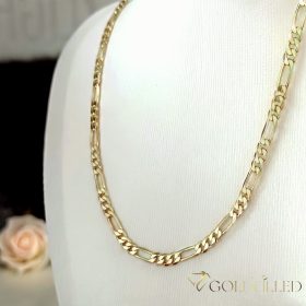   Collana "Figaro" GOLDFILLED antiallergica  in diverse dimensioni 4 mm  colore 14K