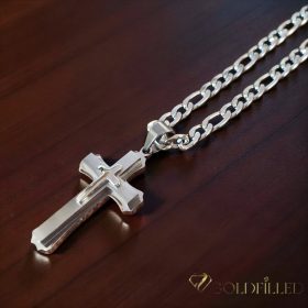 GOLDFILLED collana in acciaio inox 55cm/7mm	