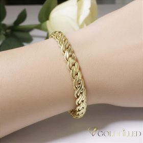 Bracciale GOLDFILLED antiallergico 17,5cm/7mm colore 14K