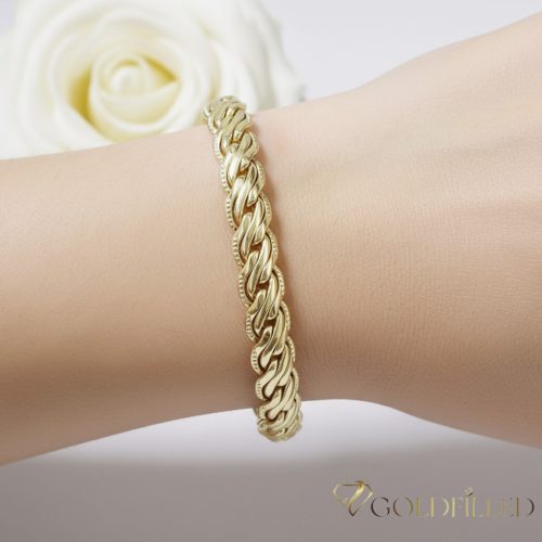 Bracciale GOLDFILLED antiallergico 17,5cm/7mm colore 14K