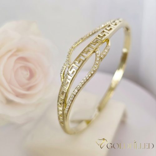 Bracciale GOLDFILLED antiallergico 4-16mm colore  (14K) diametro 60mm "apribile"