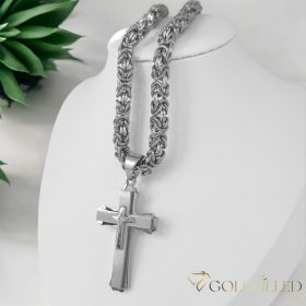 GOLDFILLED collana in acciaio inox 60cm/7mm	