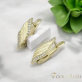 Orecchino GOLDFILLED antiallergico 18mm colore 18K