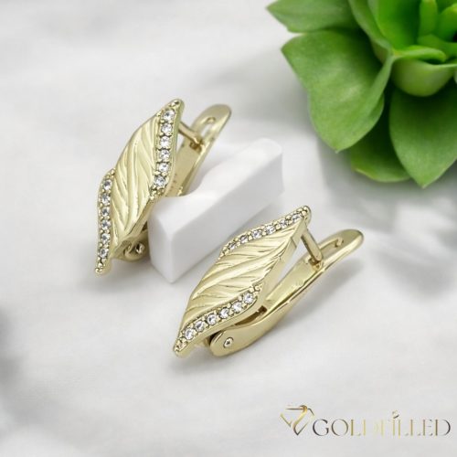 Orecchino GOLDFILLED antiallergico 18mm colore 18K