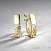 Orecchino GOLDFILLED antiallergico 18mm colore 18K