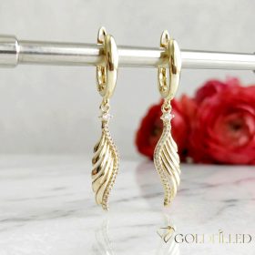 Orecchini GOLDFILLED antiallergici 46mm colore 14K