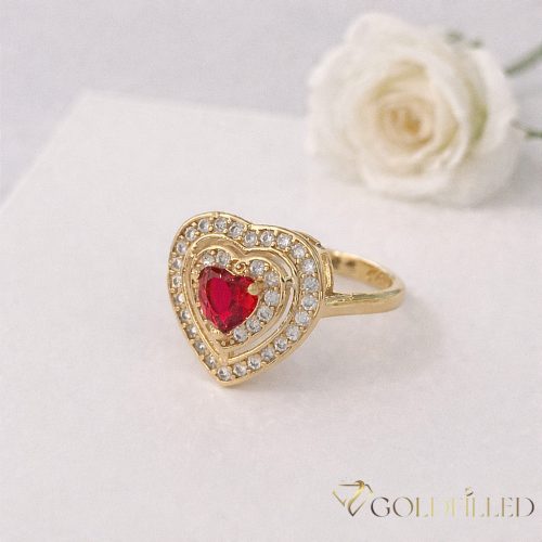Anello GOLDFILLED antiallergico, diverse misure colore 18K