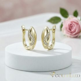 Orecchino GOLDFILLED antiallergico 16mm colore 18K