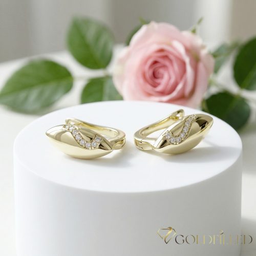 Orecchino GOLDFILLED antiallergico 16mm colore 18K