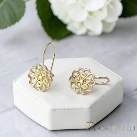 Orecchino GOLDFILLED antiallergico 18mm colore 14K