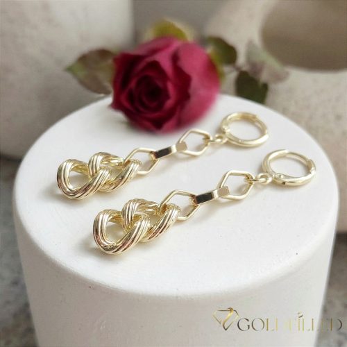 Orecchini GOLDFILLED antiallergici 54mm colore 14K