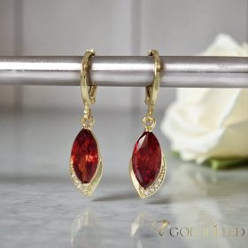Orecchini GOLDFILLED antiallergici 34mm colore 14K