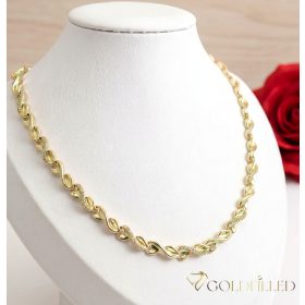   Collana GOLDFILLED antiallergica esclusiva in diverse dimensioni 7 mm  colore 14K
