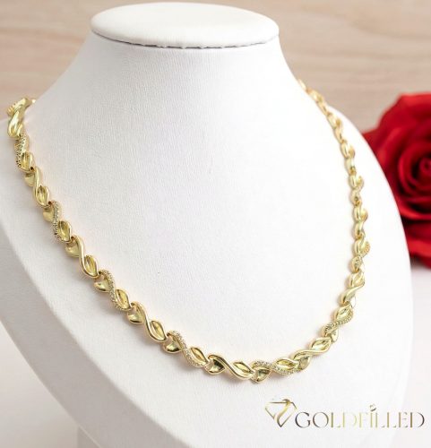 Collana GOLDFILLED antiallergica esclusiva in diverse dimensioni 7 mm  colore 14K