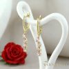 Orecchini GOLDFILLED antiallergici 42mm colore 14K