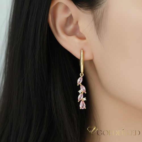 Orecchini GOLDFILLED antiallergici 42mm colore 14K