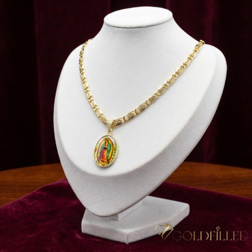 Collana GOLDFILLED antiallergica 50cm/5,2mm + Pendente colore 14K