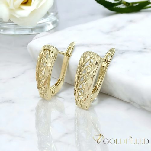 Orecchino GOLDFILLED antiallergico 20 mm colore 14K