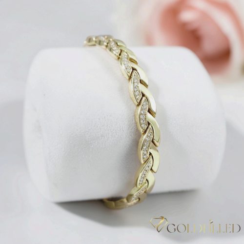 Bracciale GOLDFILLED antiallergico 17cm/7mm colore 14K