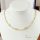 Collana GOLDFILLED antiallergica Luxury 50cm lunga e 4-7mm larga colore 14K