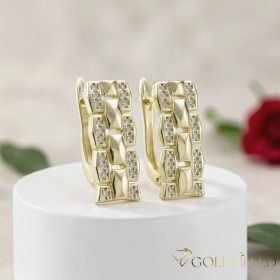 Orecchino GOLDFILLED antiallergico 19mm colore 18K